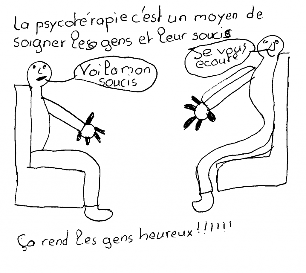 dessin sur la PSYCHOTHÉRAPIE